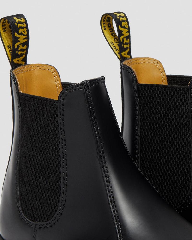 Dr Martens 2976 Smooth Læder Ankelstøvler Dame Sort | DK 34TCE